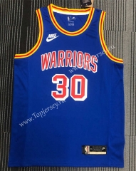 Retro Edition 75th Anniversary Golden State Warriors Blue #30 NBA Jersey-311