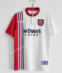 Retro Version 1996-1997 Rangers Away Red&White Thailand Soccer Jersey AAA-C1046