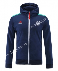 2021-2022 Arsenal Royal Blue Thailand Soccer Jacket With Hat-LH
