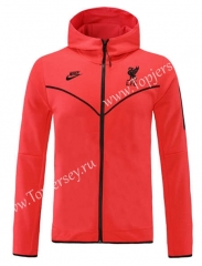 2021-2022 Liverpool Red Thailand Soccer Jacket With Hat-LH