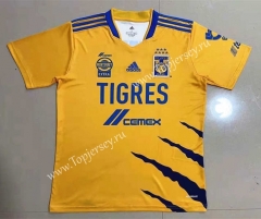 2021-2022 Tigres UANL Home Yellow Thailand Soccer Jersey AAA-908