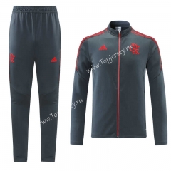 2021-2022 Flamengo Gray Thailand Soccer Jacket Uniform-LH