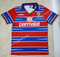 Retro Edition 98-99 Parma Calcio Away Red&Blue Thailand Soccer Jersey AAA-506