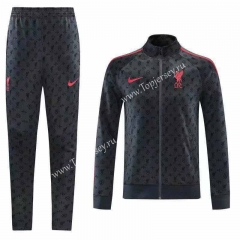 2021-2022 Liverpool Black Thailand Soccer Jacket Uniform-801