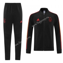 2021-2022 Ajax Black Thailand Soccer Jacket Uniform-LH