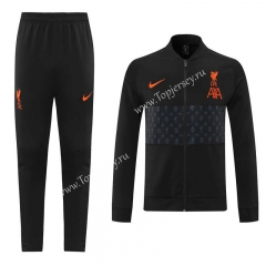 Player Version 2021-2022 Liverpool Black Thailand Soccer Jacket Uniform-LH