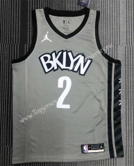 2021 Jordan Brooklyn Nets Gray #2 NBA Jersey-311