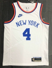 Retro Edition 75th Anniversary New York Knicks White #4 NBA Jersey-311