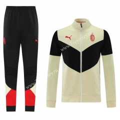 2021-2022 Classic Version AC Milan Beige Thailand Soccer Jacket Uniform-LH