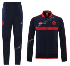 Classic Version 2021-2022 Bayern München Royal Blue Thailand Soccer Jacket Uniform-LH