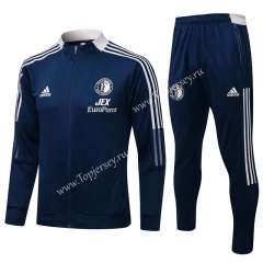 2021-2022 Feyenoord Rotterdam Royal Blue Thailand Soccer Jacket Uniform-815