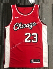 2022 City Edition Chicago Bulls Red #23 NBA Jersey-311