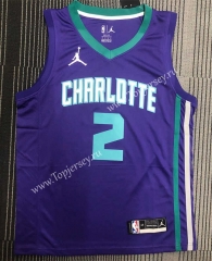 Charlotte Hornets Purple #2 NBA Jersey-311