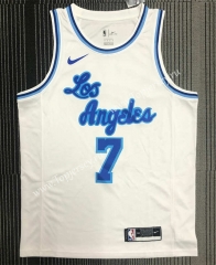 Latin Edition Los Angeles Lakers White #6 NBA Jersey-311