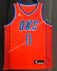 2021 Jordan Oklahoma City Thunder Orange #0 NBA Jersey-311