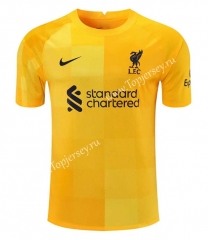 2021-2022 Liverpool Goalkeeper Yellow Thailand Soccer Jersey-418