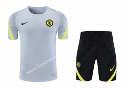 2021-2022 Chelsea Gray Thailand Training Soccer Uniform-418