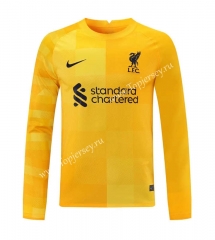 2021-2022 Liverpool Goalkeeper Yellow LS Thailand Soccer Jersey-418