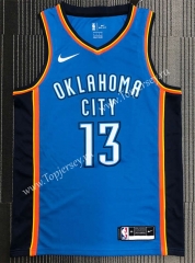 Oklahoma City Thunder Blue #13 Jeorge NBA Jersey-311