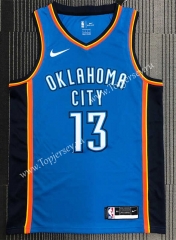 Oklahoma City Thunder Blue #13 Harden NBA Jersey-311