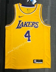 Los Angeles Lakers Yellow #4 NBA Jersey-311