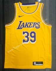 Los Angeles Lakers Yellow #39 NBA Jersey-311