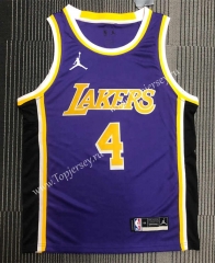 Los Angeles Lakers Purple #4 NBA Jersey-311