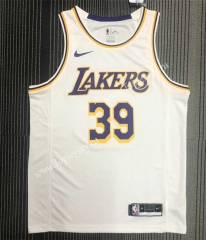 Los Angeles Lakers White #39 NBA Jersey-311