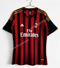 Retro Version 13-14 AC Milan Home Red&Black Thailand Soccer Jersey AAA-C1046
