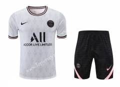 2021-2022 Paris SG White Thailand Training Soccer Uniform AAA-418