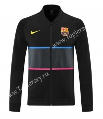 Player Version 2021-2022 Barcelona Black&Gray Thailand Soccer Jacket-LH