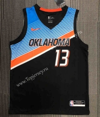 2021-2022 City Edition Oklahoma City Thunder Black #13 NBA Jersey-311