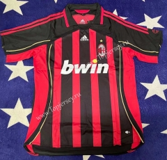 Retro Version 2006-2007 AC Milan Home Red&Black Thailand Soccer Jersey AAA-503