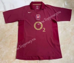 Retro Version 2005-2006 Arsenal Home Red Thailand Soccer Jersey AAA-503