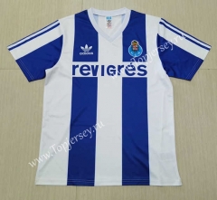 Retro Version 90-93 Porto Home Blue&White Thailand Soccer Jersey AAA-503