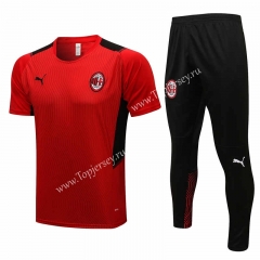 2021-2022 AC Milan Red Short-sleeved Thailand Tracksuit-815