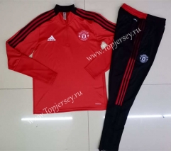 2021-2022 Manchester United Red Thailand Soccer Tracksuit-GDP