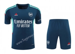 2021-2022 Arsenal Dark Blue Thailand Training Soccer Uniform-418