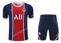 2021-2022 PSG Red&Blue Thailand Training Soccer Jersey Uniform-418