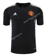 2021-2022 Manchester United Black Thailand Training Soccer Jersey-418