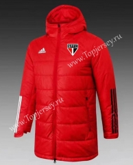2021-2022 Sao Paulo Futebol Clube Red Cotton Coat With Hat-GDP