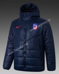 2021-2022 Atletico Madrid Royal Blue Cotton Coat With Hat-GDP