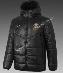 2021-2022 Inter Milan Black Cotton Coat With Hat-GDP