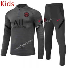 Player Version 2021-2022 Paris SG Gray Kids/Youth Soccer Tracksuit -GDP