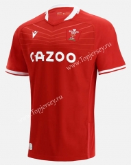 2021-2022 Wales Red Thailand Training Rugby Shirt