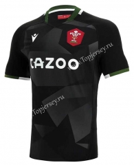 2021-2022 Wales Sevens Away Black Thailand Rugby Shirt