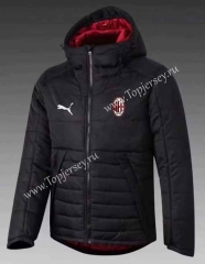 2021-2022 AC Milan Black Cotton Coat With Hat-GDP