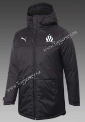 2021-2022 Olympique Marseille Black Cotton Coat With Hat-GDP
