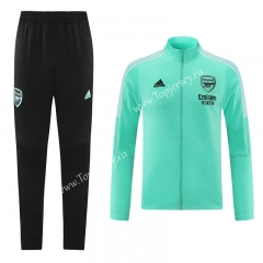 2021-2022 Arsenal Green (Ribbon) Thailand Soccer Jacket Uniform-LH