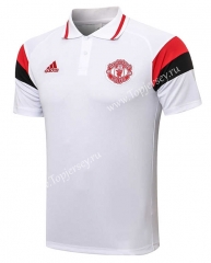 2021-2022 Manchester United White Thailand Polo Shirt-815